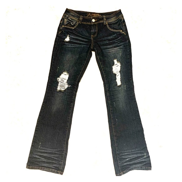 Rue21 Shredded Jeans, Size 9/10 - Picture 1 of 5